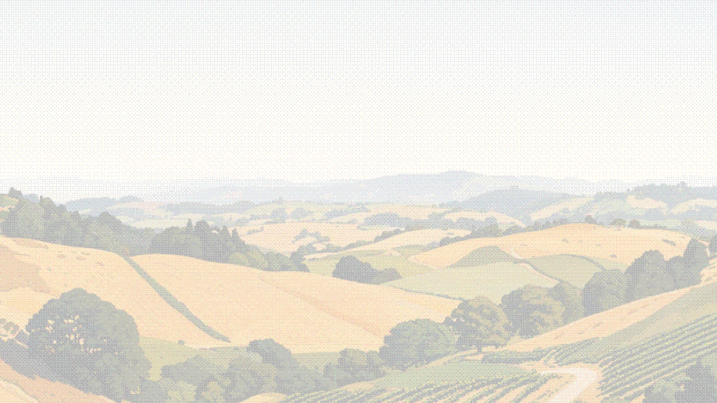 Guardian outage-prediction dashboard floating over a golden rolling-hills landscape